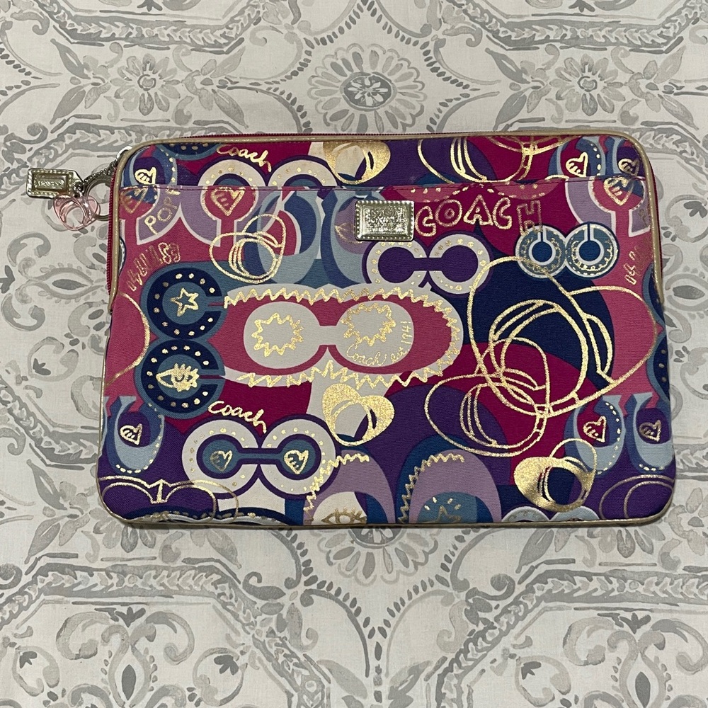 Coach Poppy Pop C Glam Laptop Soft Case